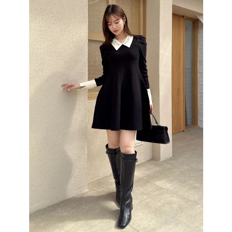 【20周年記念復刻！】オーナメントカラーニットワンピース | dazzlin | 詳細画像30 