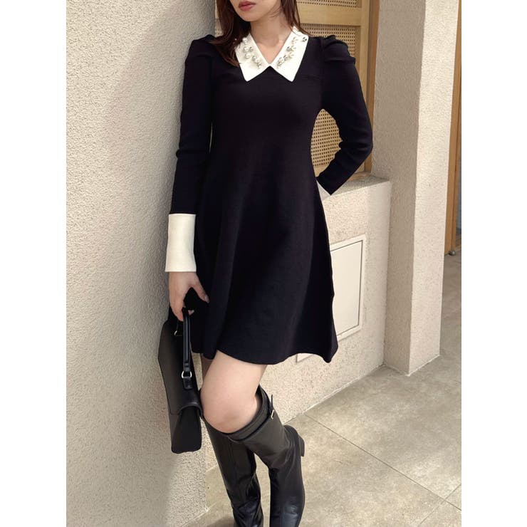 【20周年記念復刻！】オーナメントカラーニットワンピース | dazzlin | 詳細画像4 