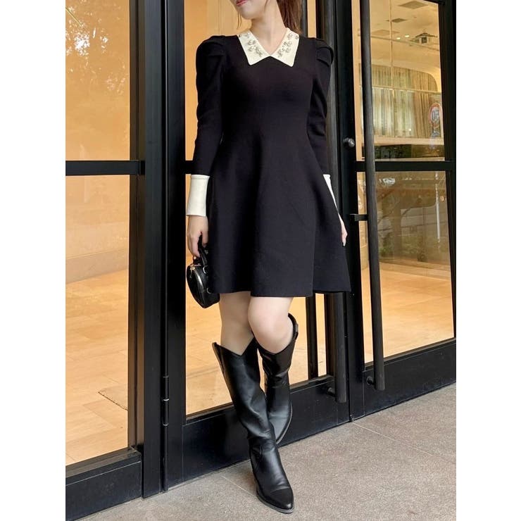 【20周年記念復刻！】オーナメントカラーニットワンピース | dazzlin | 詳細画像9 