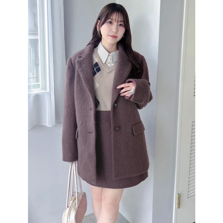 【セットアップ対応】ヘアリーミニスカート | dazzlin | 詳細画像18 