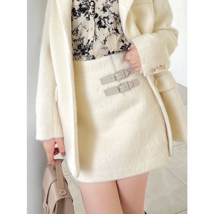 【セットアップ対応】ヘアリーミニスカート | dazzlin | 詳細画像2 