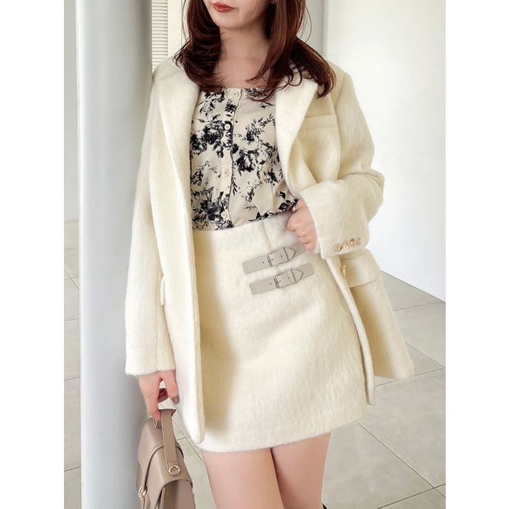 【セットアップ対応】ヘアリーミニスカート | dazzlin | 詳細画像6 