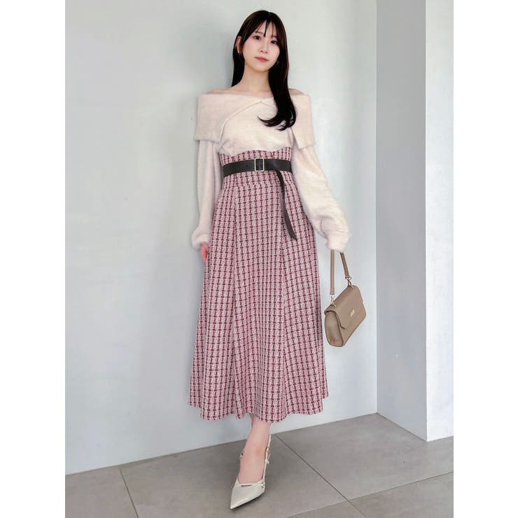 【WEB限定カラーあり】サイドタックベルトフレアスカート | dazzlin | 詳細画像27 