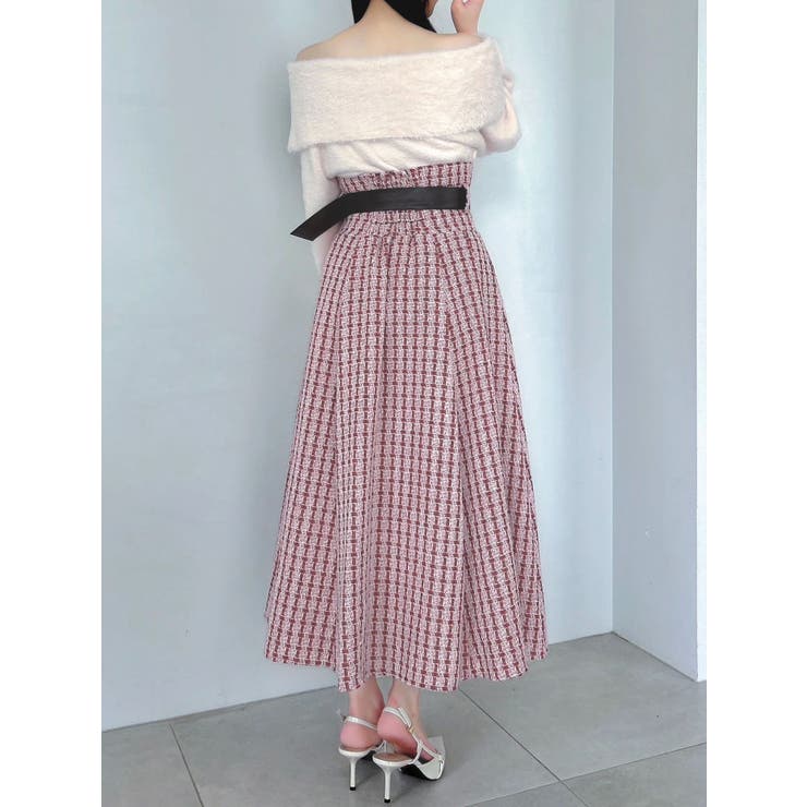 【WEB限定カラーあり】サイドタックベルトフレアスカート | dazzlin | 詳細画像30 