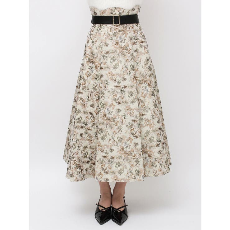 【WEB限定カラーあり】サイドタックベルトフレアスカート | dazzlin | 詳細画像37 