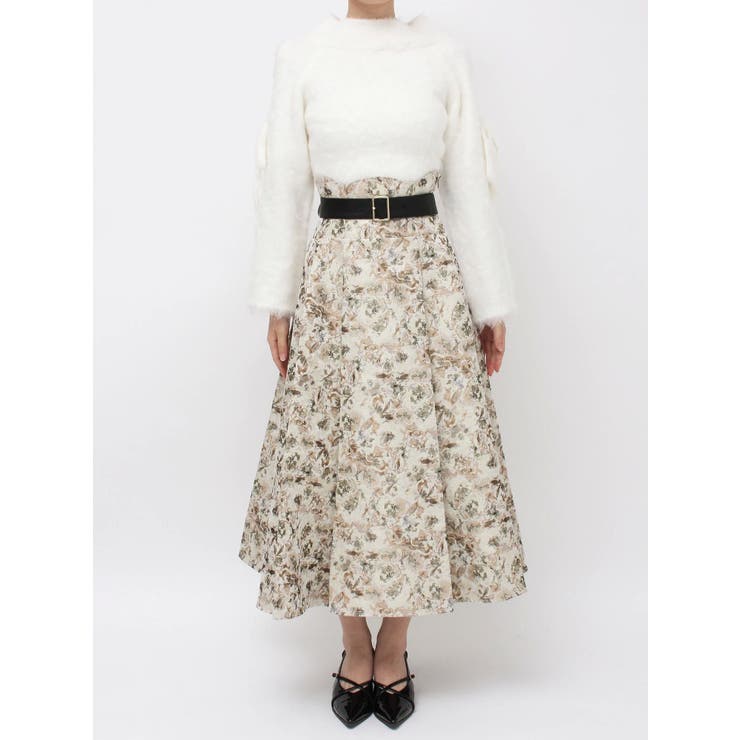 【WEB限定カラーあり】サイドタックベルトフレアスカート | dazzlin | 詳細画像43 