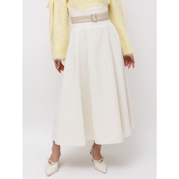 【WEB限定カラーあり】サイドタックベルトフレアスカート | dazzlin | 詳細画像48 