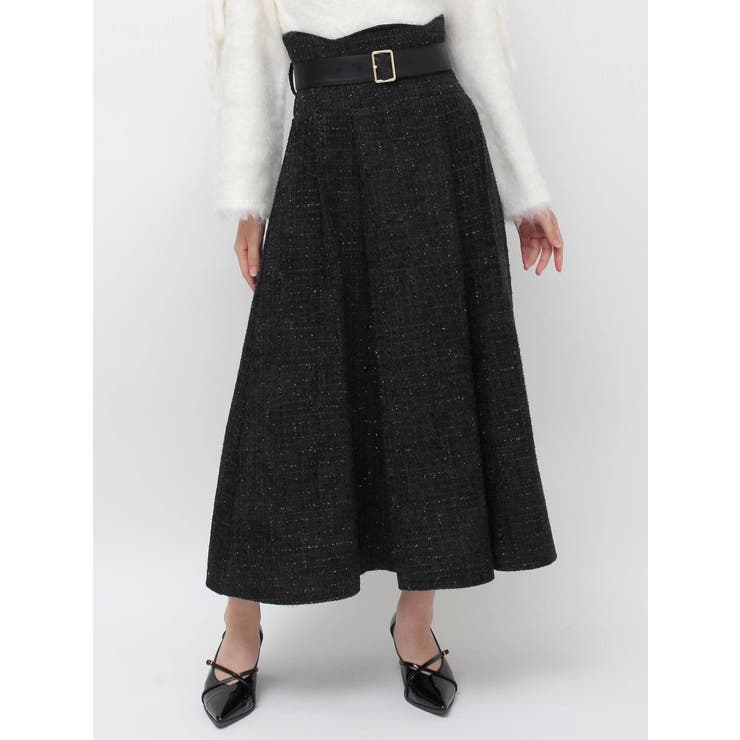 【WEB限定カラーあり】サイドタックベルトフレアスカート | dazzlin | 詳細画像49 