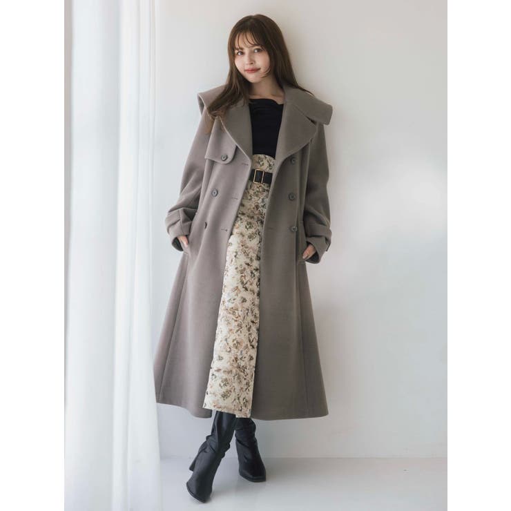 【WEB限定カラーあり】サイドタックベルトフレアスカート | dazzlin | 詳細画像5 