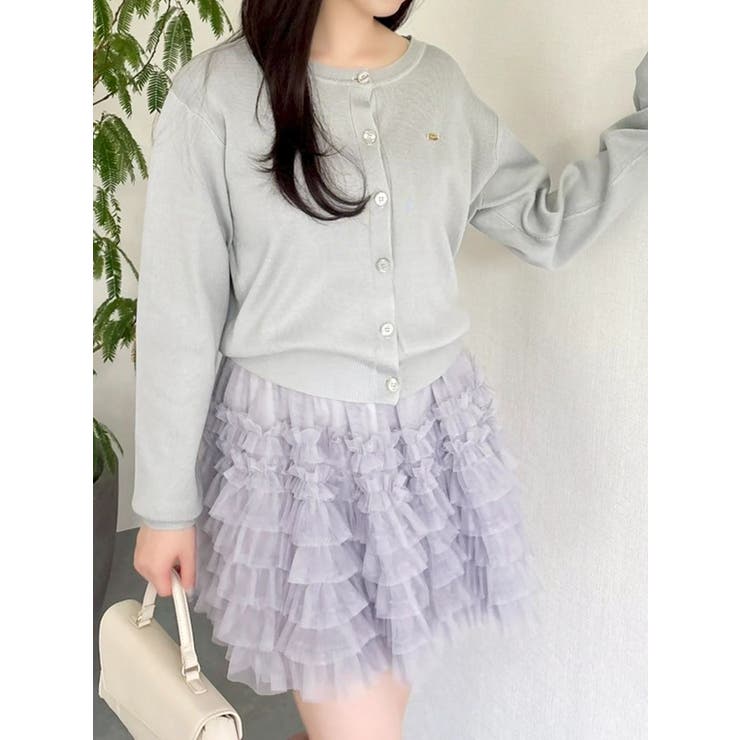 ボリュームフリルチュールミニスカート | dazzlin | 詳細画像20 