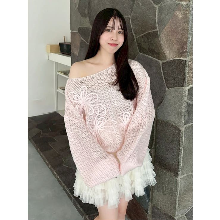 ボリュームフリルチュールミニスカート | dazzlin | 詳細画像7 