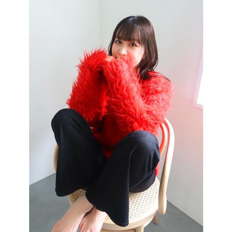 リップルカールⅤネックニット | dazzlin | 詳細画像19