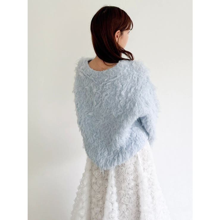 リップルカールⅤネックニット | dazzlin | 詳細画像35