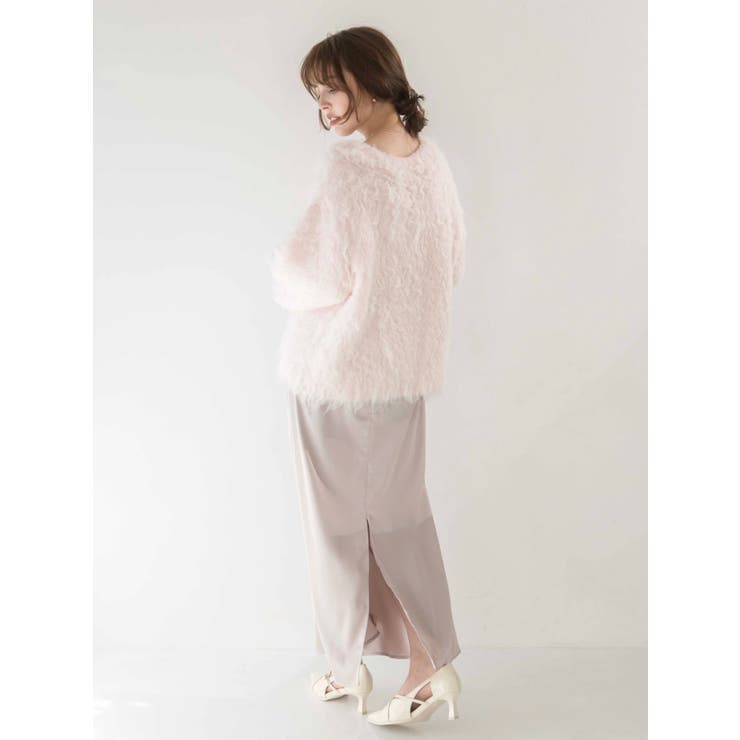 リップルカールⅤネックニット | dazzlin | 詳細画像6