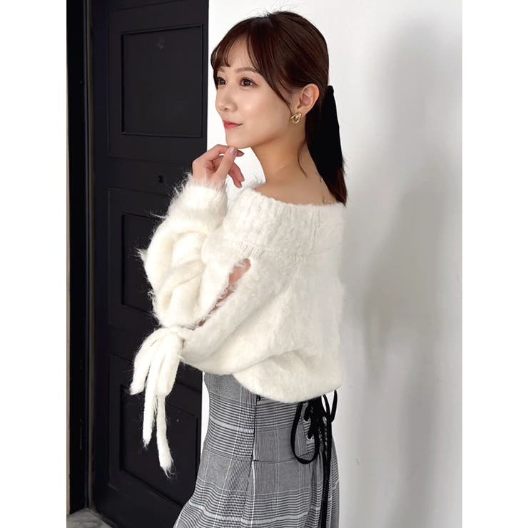 ルミナスカラーオフショルニット | dazzlin | 詳細画像19 