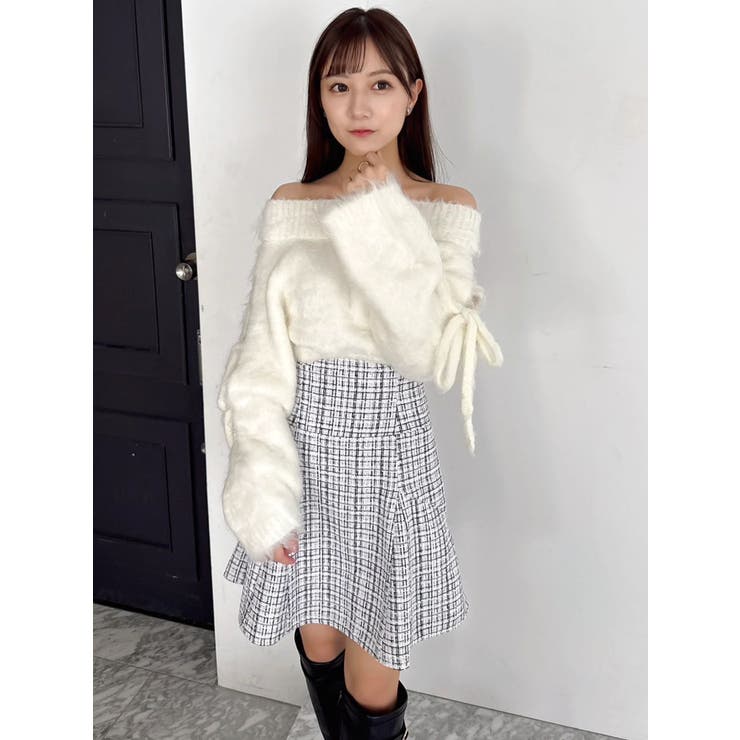 ルミナスカラーオフショルニット | dazzlin | 詳細画像25 