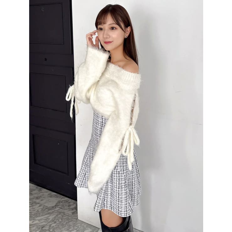 ルミナスカラーオフショルニット | dazzlin | 詳細画像26 