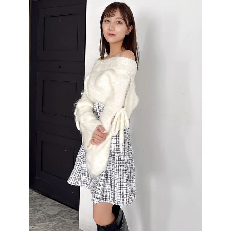 ルミナスカラーオフショルニット | dazzlin | 詳細画像27 