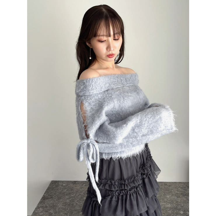 ルミナスカラーオフショルニット | dazzlin | 詳細画像31 