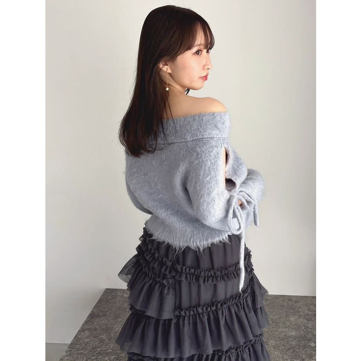 ルミナスカラーオフショルニット | dazzlin | 詳細画像33 