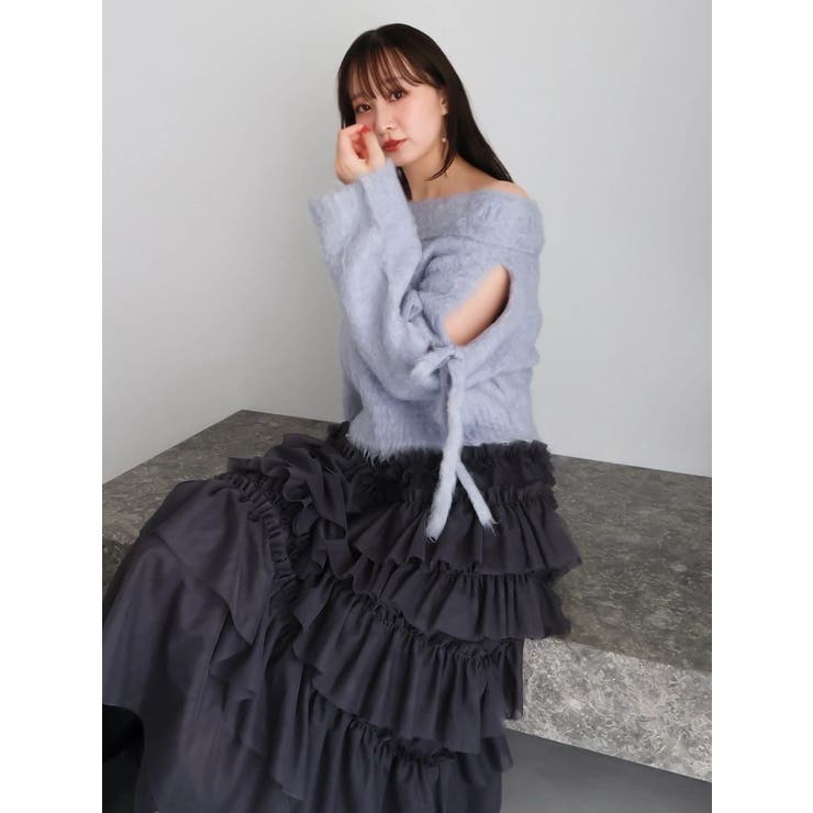 ルミナスカラーオフショルニット | dazzlin | 詳細画像34 