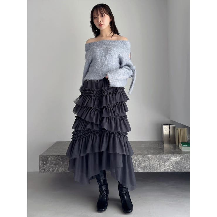 ルミナスカラーオフショルニット | dazzlin | 詳細画像35 