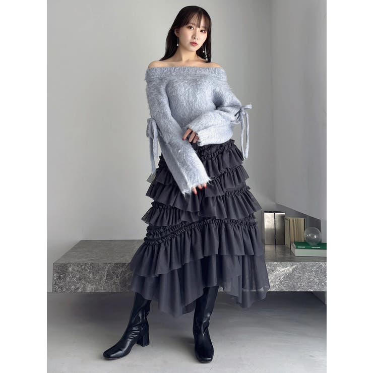 ルミナスカラーオフショルニット | dazzlin | 詳細画像36 