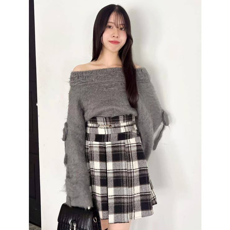 ルミナスカラーオフショルニット | dazzlin | 詳細画像40 