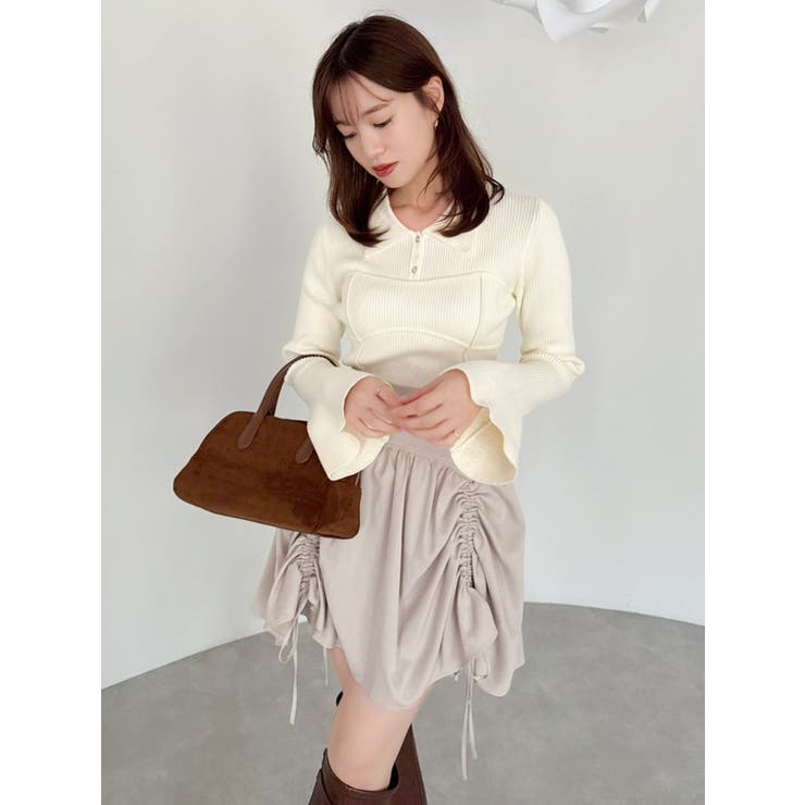 ラメビスチェラインニットトップス | dazzlin | 詳細画像2 