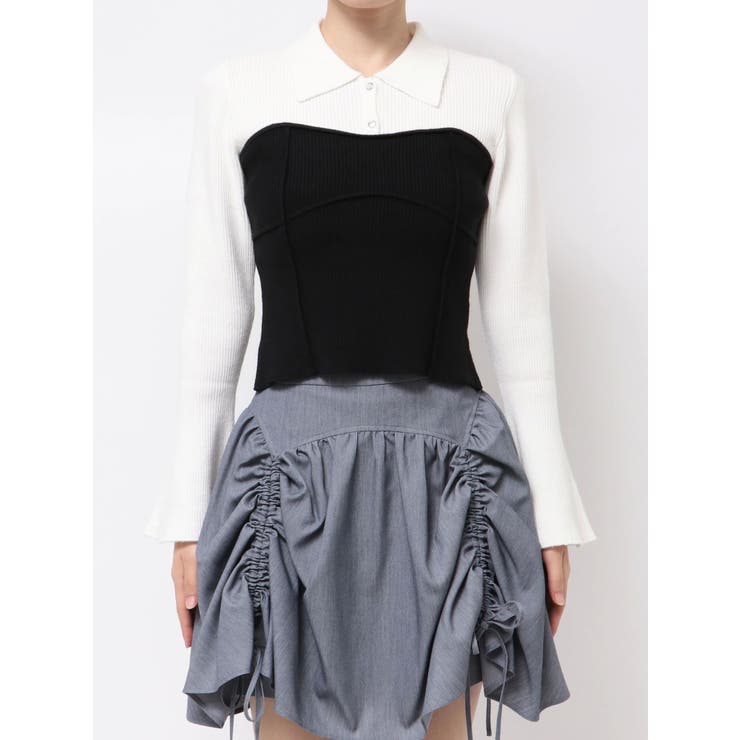 ラメビスチェラインニットトップス | dazzlin | 詳細画像26 