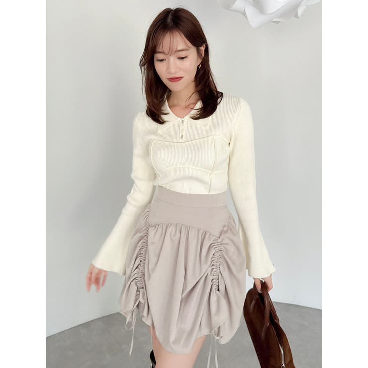 ラメビスチェラインニットトップス | dazzlin | 詳細画像3 