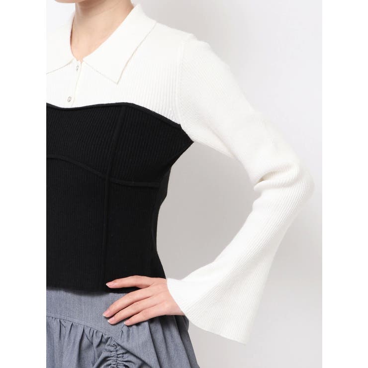 ラメビスチェラインニットトップス | dazzlin | 詳細画像30 