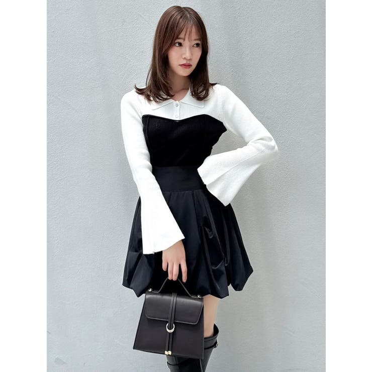 ラメビスチェラインニットトップス | dazzlin | 詳細画像7 