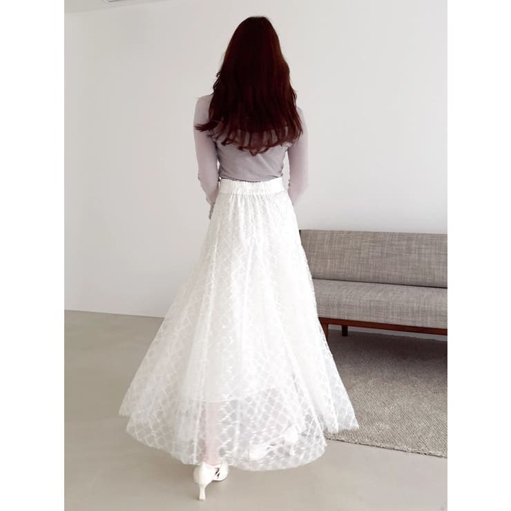 バックオープンスパンコールシアーニットトップス | dazzlin | 詳細画像18 