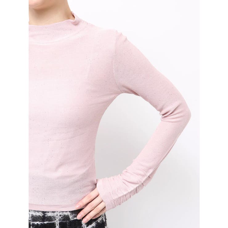 バックオープンスパンコールシアーニットトップス | dazzlin | 詳細画像23 