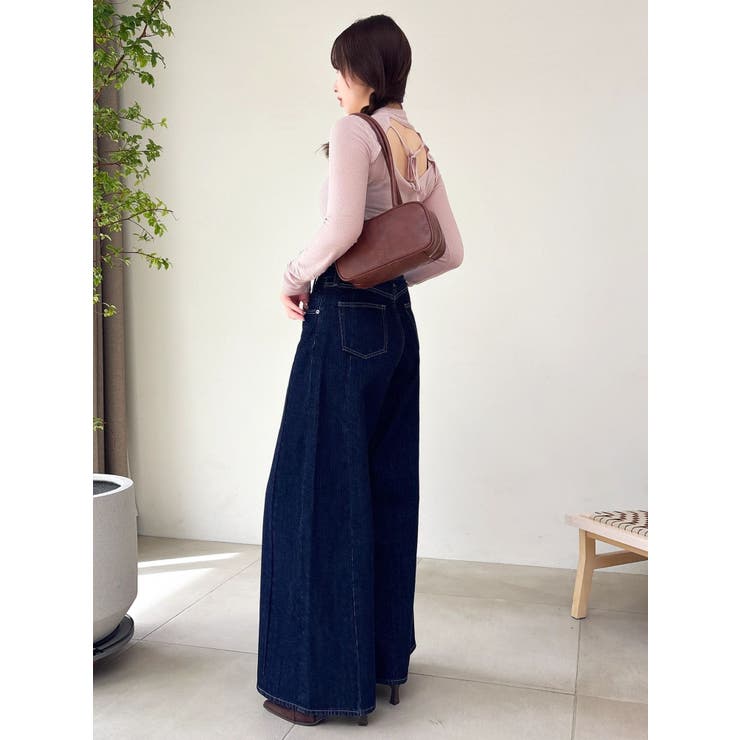 バックオープンスパンコールシアーニットトップス | dazzlin | 詳細画像9 