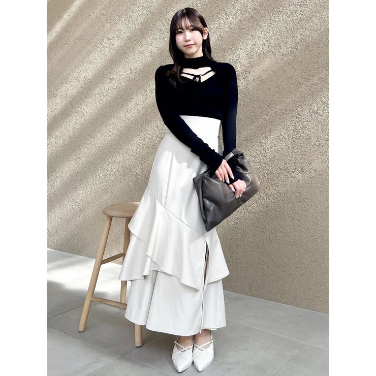 バックオープンリブニットトップス | dazzlin | 詳細画像12 