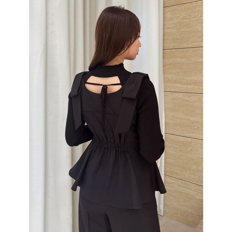 バックオープンリブニットトップス | dazzlin | 詳細画像15 