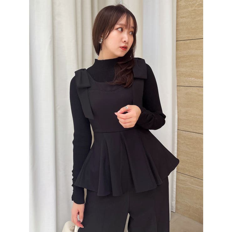 バックオープンリブニットトップス | dazzlin | 詳細画像16 