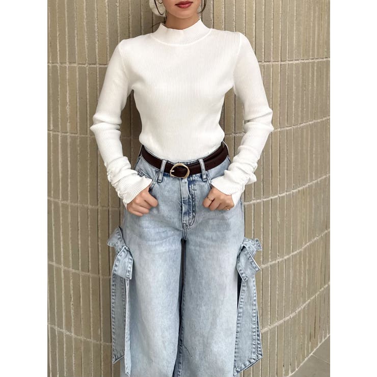 バックオープンリブニットトップス | dazzlin | 詳細画像19 