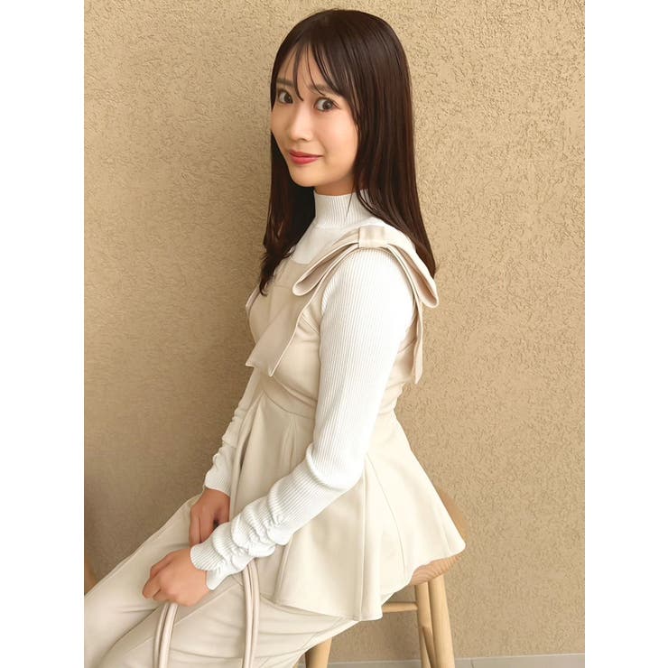 バックオープンリブニットトップス | dazzlin | 詳細画像33 