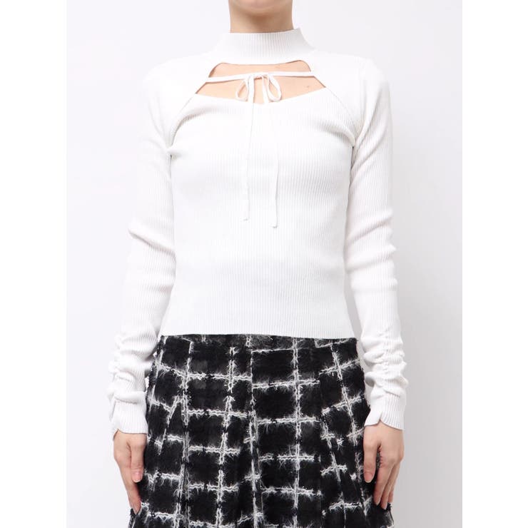 バックオープンリブニットトップス | dazzlin | 詳細画像42 