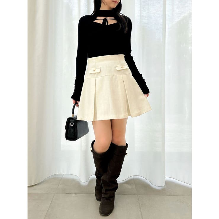 バックオープンリブニットトップス | dazzlin | 詳細画像8 