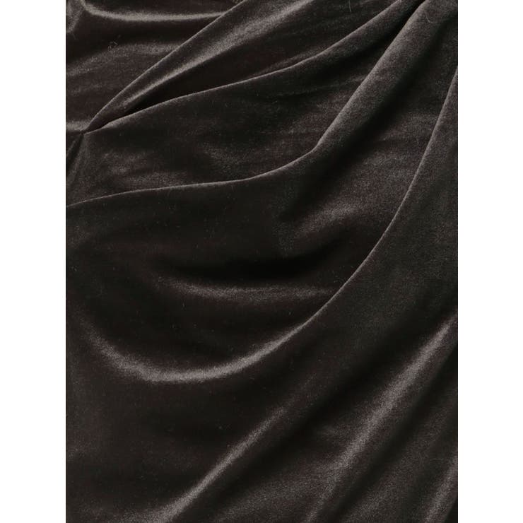 チョーカー付ドレープシアーベロアトップス | dazzlin | 詳細画像34 