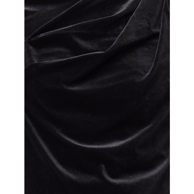 チョーカー付ドレープシアーベロアトップス | dazzlin | 詳細画像35 