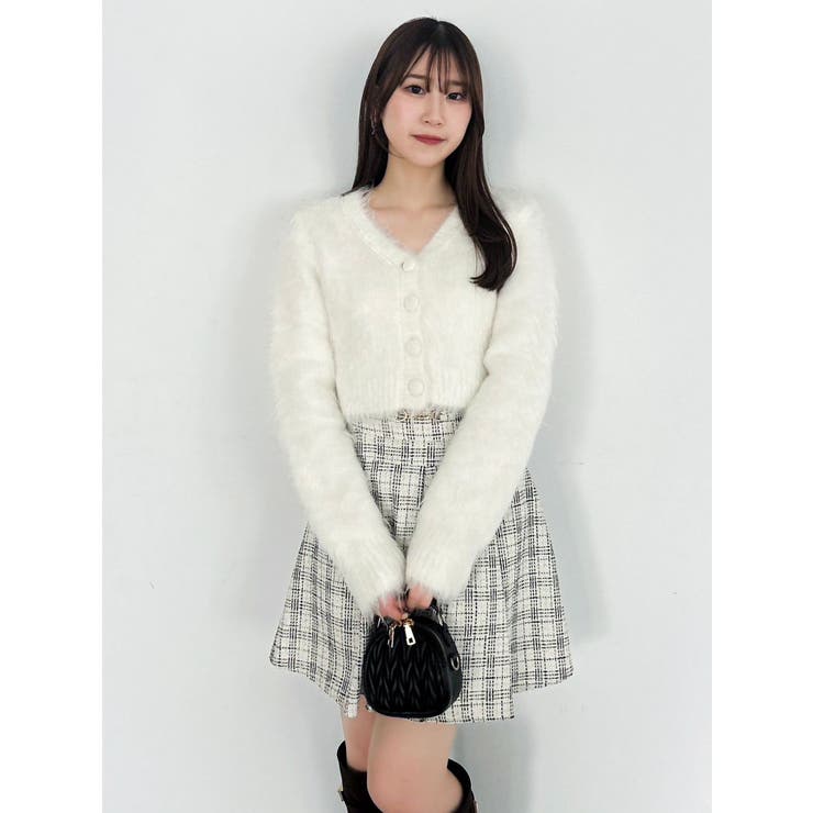 ルミナスカラーショートカーディガン | dazzlin | 詳細画像4 