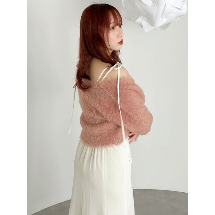 ピンク | ルミナスカラーショートカーディガン | dazzlin