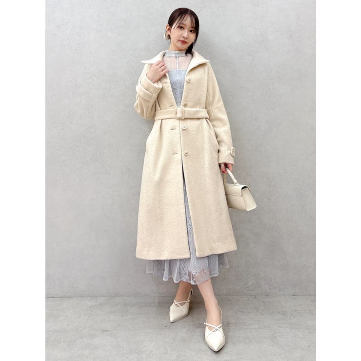 【藤井サチコラボ】スタンドウールライクコート | dazzlin | 詳細画像17 