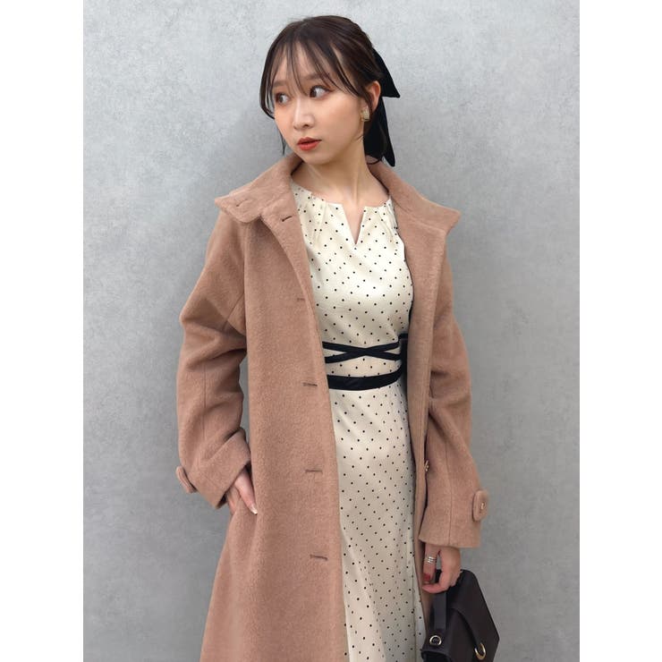 【藤井サチコラボ】スタンドウールライクコート | dazzlin | 詳細画像26 