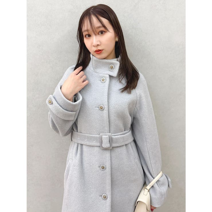 【藤井サチコラボ】スタンドウールライクコート | dazzlin | 詳細画像32 